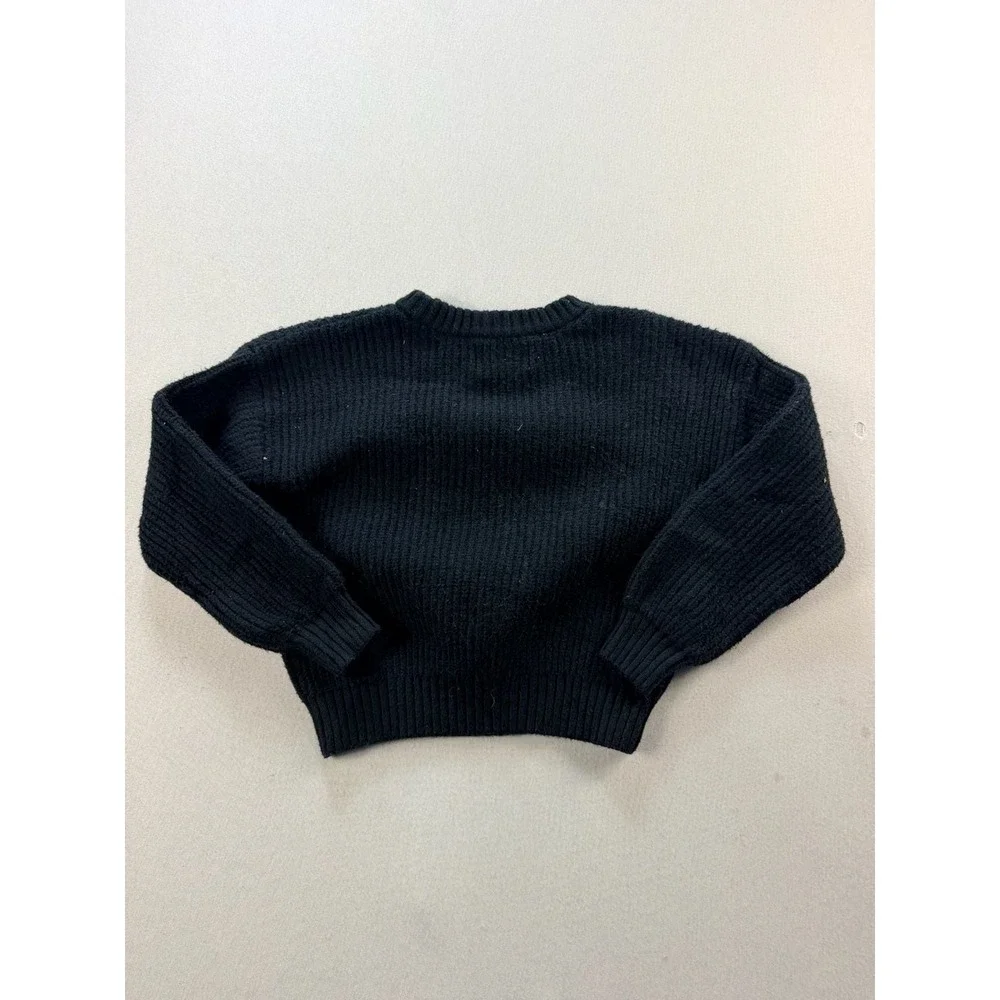Old Navy SoSoft Girls Long-Sleeve Ribbed Heart Pullover Sweater Small